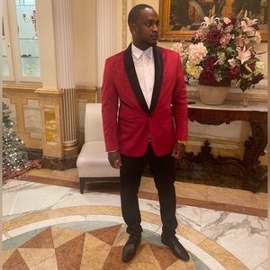 Christmas Collection dinner Jacket. Velvet material. Size US 46 / UK 46 / EU 56